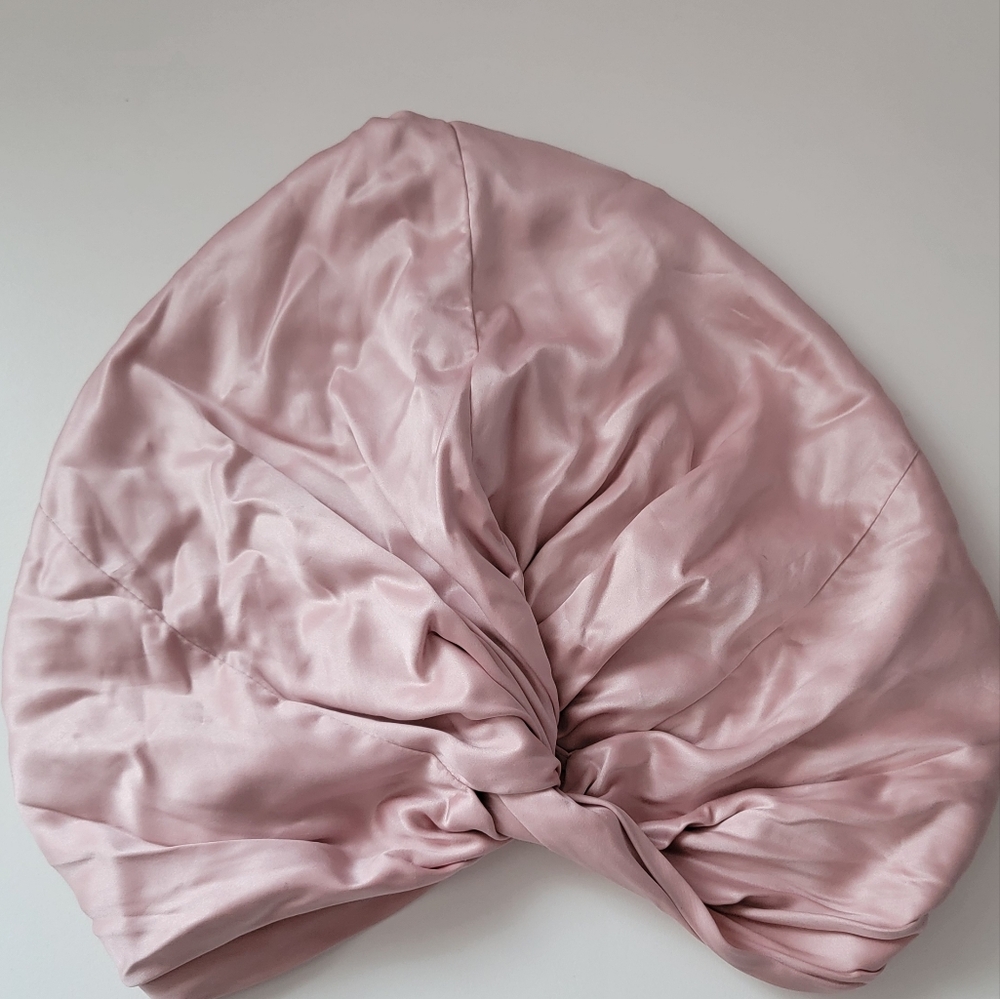 Slip Blush Pink Silk Hair Wrap Turban